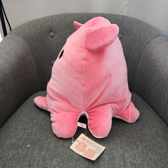 Big Cute Pink Octopus Plushie - Picture 2 of 4